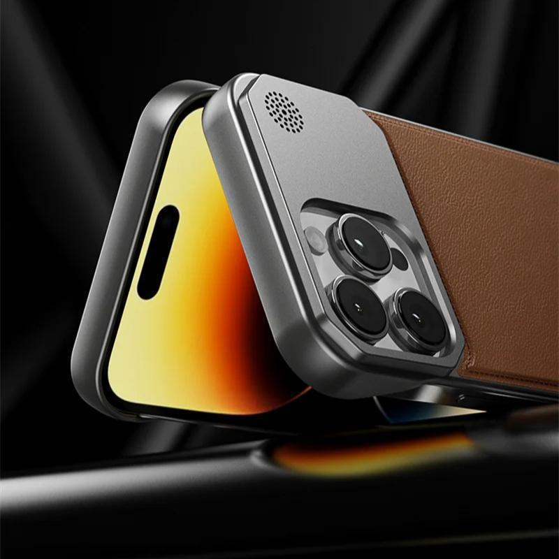 Для Magsafe Магнитный Кожаный Безрамочный Чехол для iPhone 17 Pro Max 17 Air 16 15 14 13 Беспроводная Зарядка Лучшее Тепло Жесткий Бампер