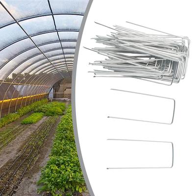 50* Оцинкованные металлические колышки U-образной формы для палатки, беседки, кемпинга, брезента, крючки для крепления травяной ткани, озеленения, для фиксации газона