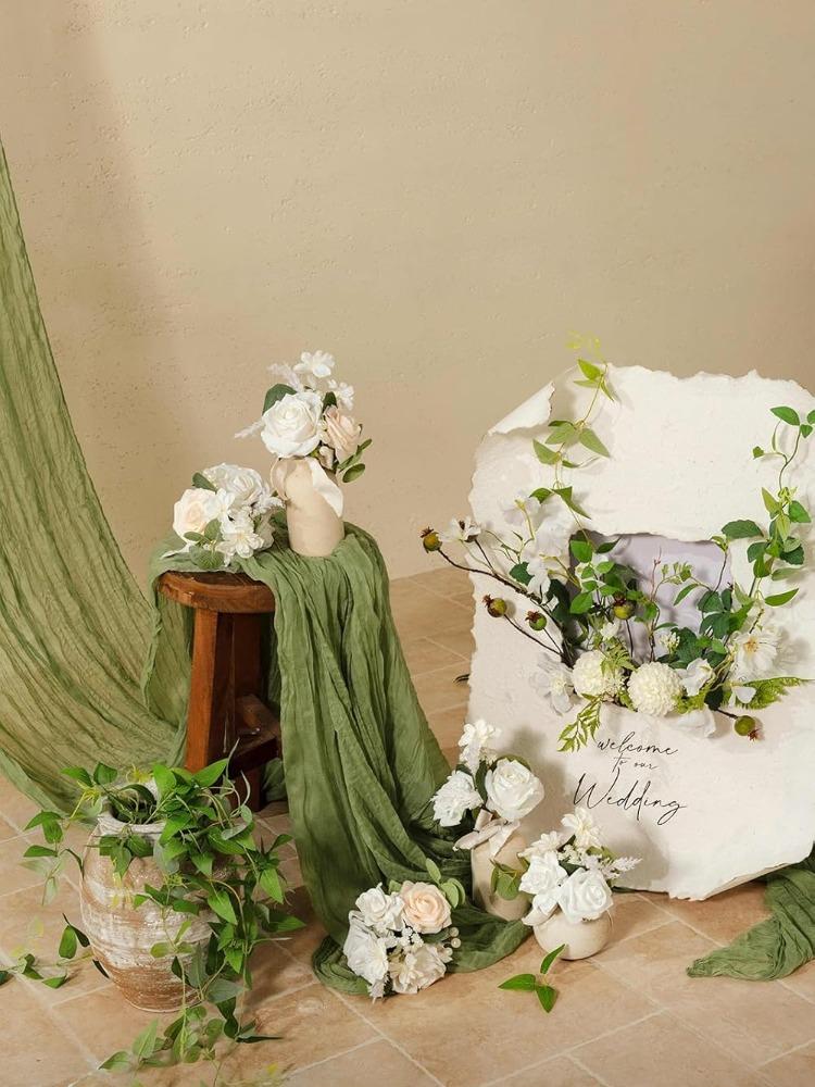 4 букета готовых маленьких цветочных свадебных цветов из пыльной розы, мини-букеты для подружек невесты, центральные украшения для свадебного стола и подружек невесты