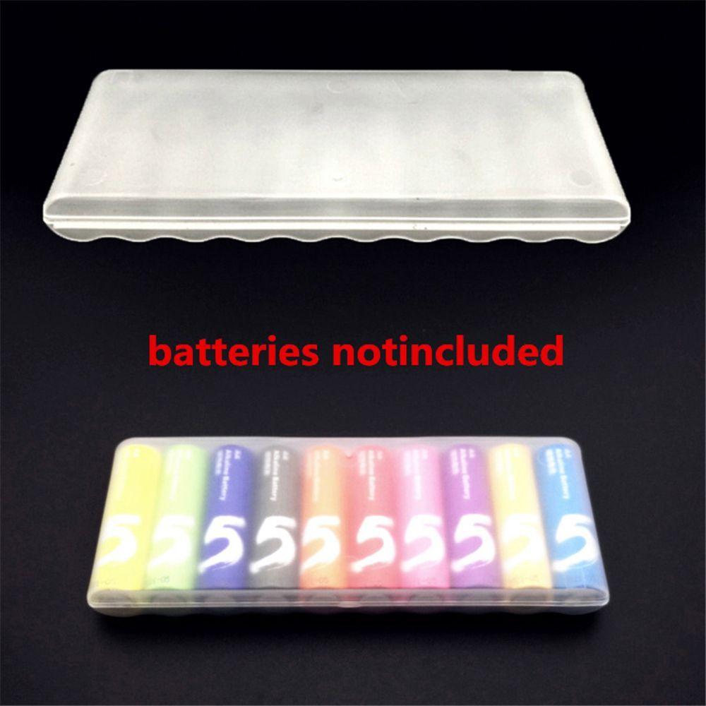 Useful Battery Case Plastic for 10Pcs AA Container Holder Cover Storage Boxes