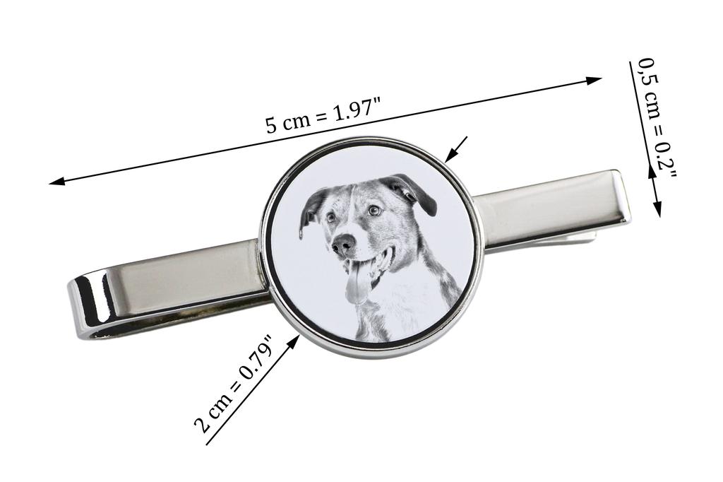 Austrian Pinscher, Österreichischer Pinscher - tie clip with a dog, personalized tie clip, a unique gift for a man from the Art-Dog brand