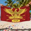 Римский логотип SPQR Полотенце Пляжное Ванное Быстросохнущее Легкое Портативное Сауна Туризм Купание Бассейн Путешествия