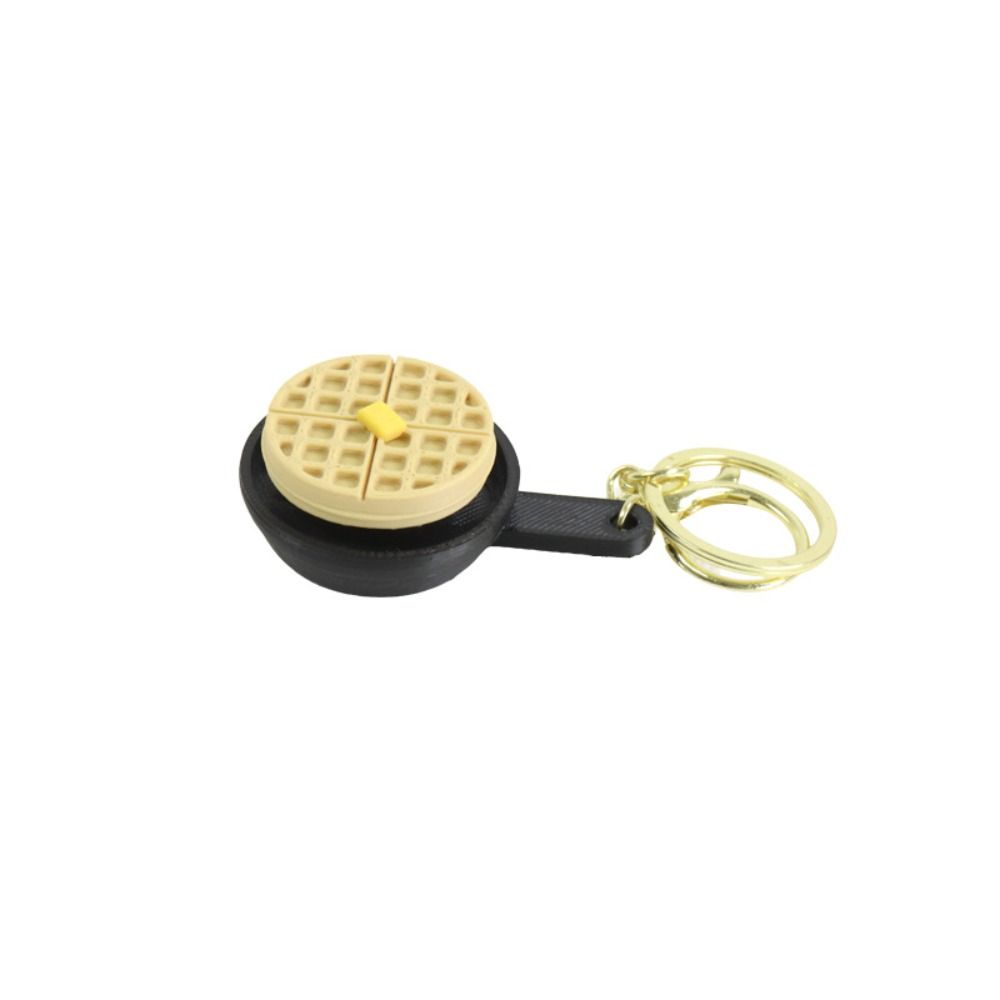 Rabbit cake Waffle Cake Keychain Mini Cartoon Keyboard Fidget Toy Backpack Pendant