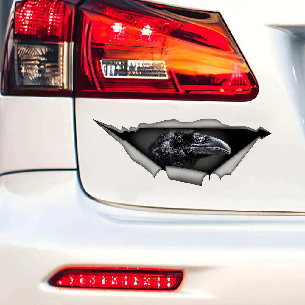 Наклейки на автомобиль для ворон, спрятанных в норах, водонепроницаемые наклейки неправильной формы для украшения автомобиля