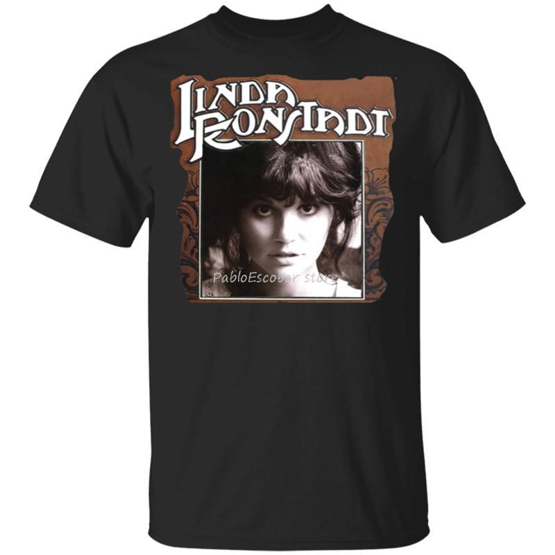 Linda Ronstadt TShirt Vintage 1976 Linda Ronstadt TShirt Black Men Cool Gift Personality Tee Shirt