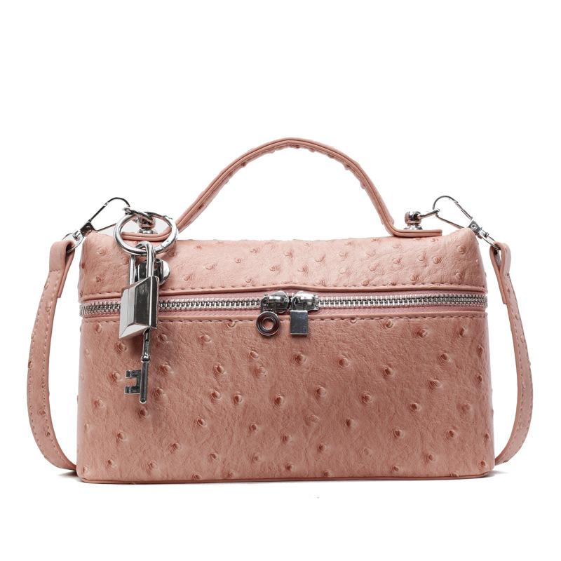 Трендовые новые продукты персонализированный узор страуса портативная маленькая квадратная сумка женская мода для поездок на работу универсальная сумка-мессенджер высокого класса