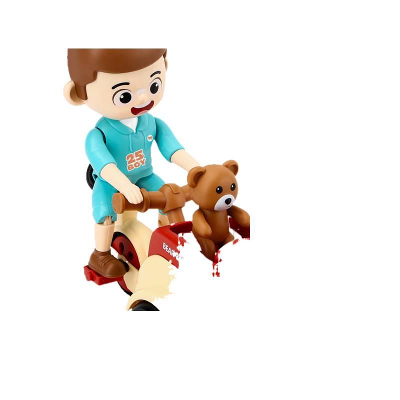 Детский электрический вращающийся трехколесный велосипед со светом и музыкой