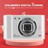 4K Campus Selfie Mini Retro Camera HD Photography Travel Selfie Camera 2.4 Inch IPS Screen Front Rear Cam Outdoor Child Camera