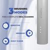 Hammer Электрическая зубная щетка Ultra Flow 2.0 и 2 сменные насадки для мужчин и женщин, 3 режима чистки, аккумулятор (белый)