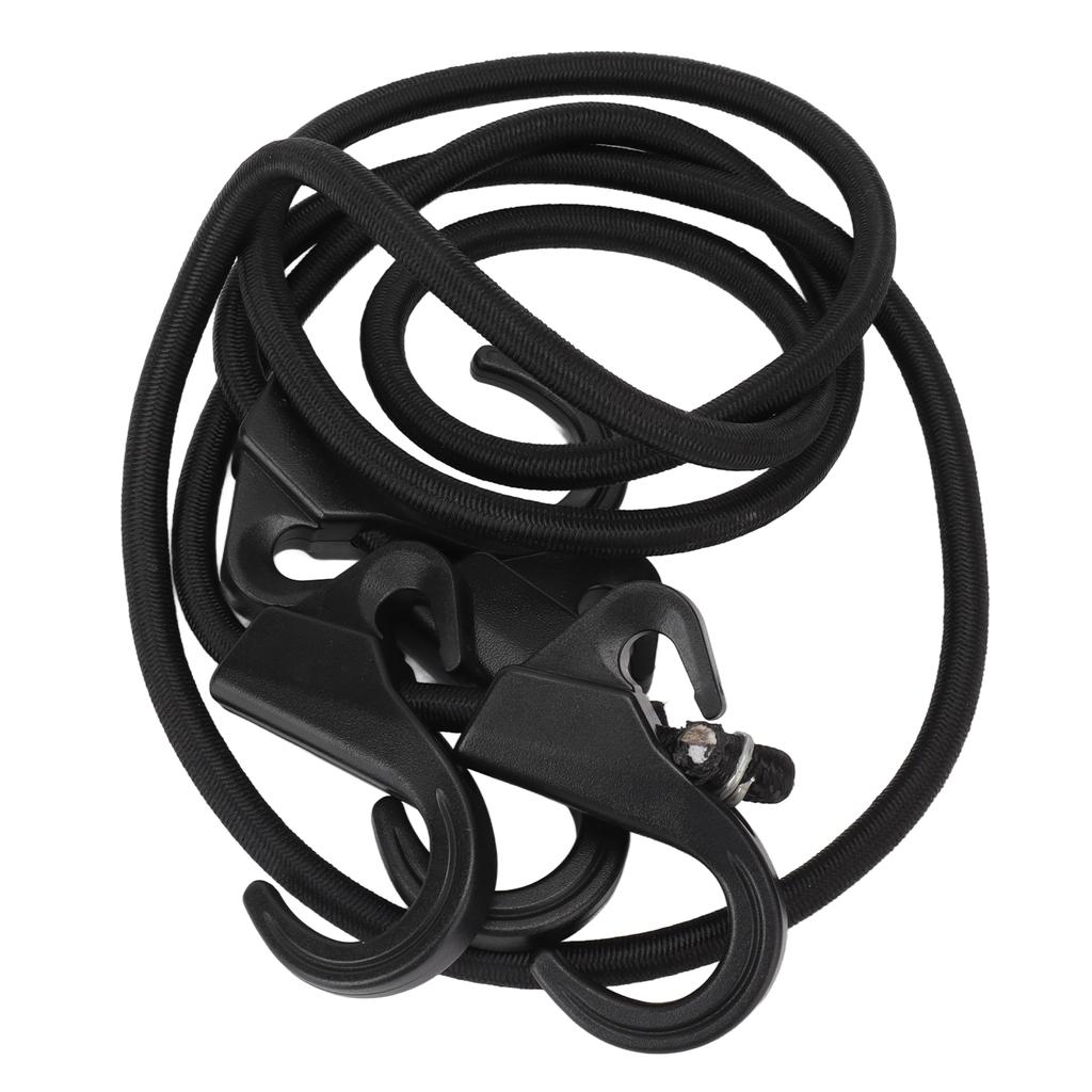 Ремень для кемпинговой веревки из материала POM, устойчивый к ультрафиолетовому излучению, черные крючки, амортизирующие шнуры для связывания багажа