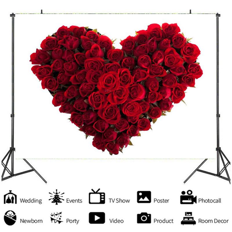 Rose Flower Wall Backdrops Wedding Birthday Floral Theme Party Background