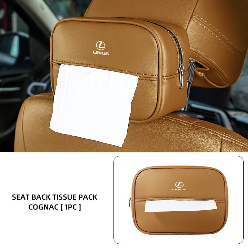 2026 Hot Interior Stickers Car Seatback Organizer Tissue Box Napkin Holder Paper Case Accessories For Lexus IS250 IS200 ES350 GS