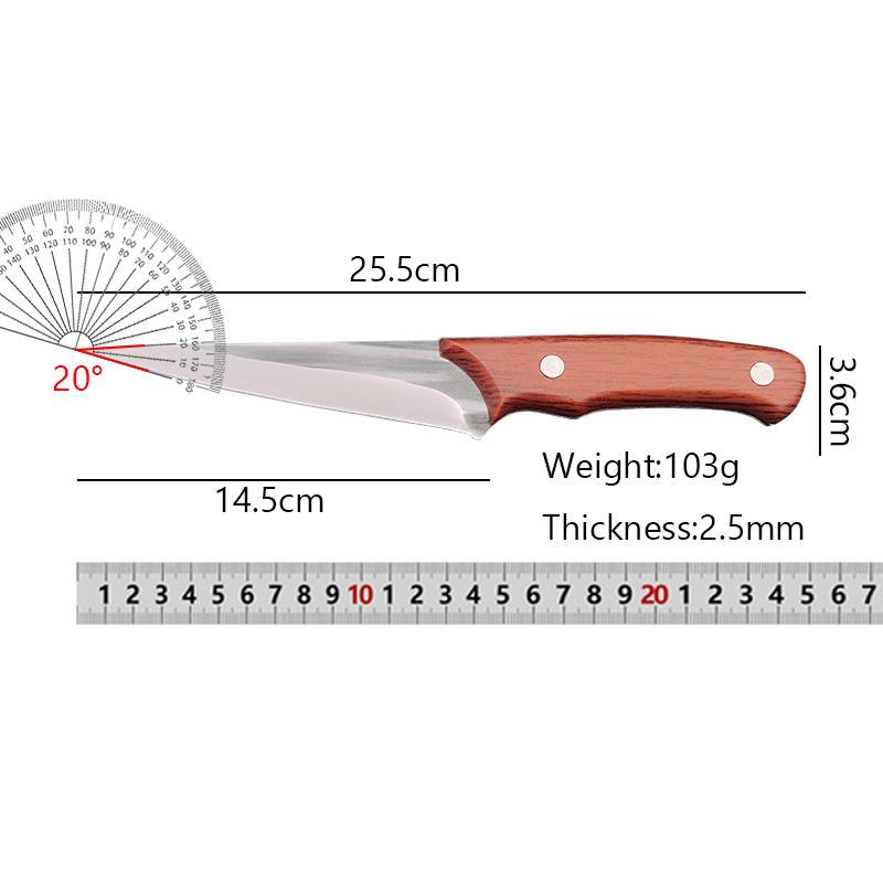 Нож из нержавеющей стали для обвалки мяса, кухонный тесак, поварской нож для нарезки овощей и фруктов, инструменты для очистки овощей