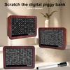 Wooden Money Saving Box Money Storage Bank With Saving Money Goals Counter Reusable Handmade Piggy Bank Coin Tray Storage Case