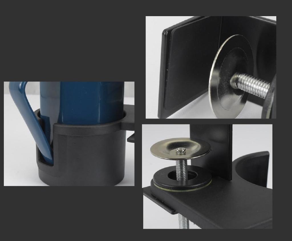 Siawadeky Cup Holder, Desk Drink Holder, 180-Degree Rotating, Multifunctional Storage Rack, Headphone Stand, Ideal for Bedrooms, Living Rooms,