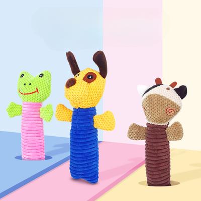Плюшевая игрушка-марионетка из кукурузного флиса для собак, игрушка-прорезыватель для домашних животных, устойчивая к укусам для кошек и собак