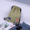 Drawstring Backpack Female Korean Small Backpack Male Student Schoolbag Canvas Bundle Pocket Ins Leisure Travel Bag
