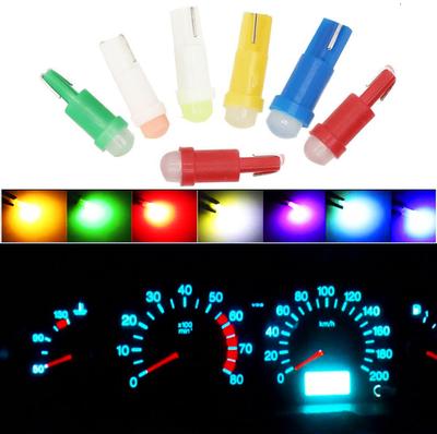 10 шт. T5 C0B индикаторная лампа приборной панели автомобиля W1.2W W3W LED 1SMD лампа для чтения приборная лампа 4014 светодиодная супер яркая сигнальная лампа