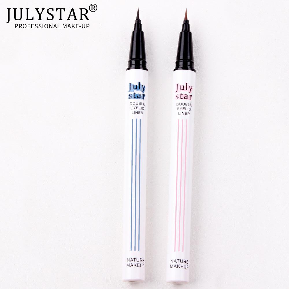 Ручка для лежачего шелкопряда июля, водостойкая, быстросохнущая, коричневая жидкая подводка для глаз, которую нелегко размазать, макияж глаз, натуральная стойкая подводка для глаз