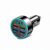 66 Вт 4/5/6/8/10 Портов USB Цифровой Автомобильный Зарядник с Отображением Напряжения в Реальном Времени PD Автомобильное Зарядное Устройство для Телефонов Адаптер Автомобильного Прикуривателя