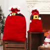 Рождественский бархатный мешок Санты с кулиской, красный мешок для подарков Санты, большой мешок для упаковки подарков для рождественского подарка, принадлежность для вечеринки
