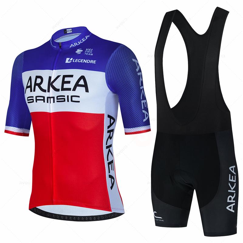 Дышащий летний велосипедный костюм Arkea-Pro Team для мужчин 2026 года, летняя велосипедная одежда, дышащая мужская одежда для МТБ, спортивный костюм