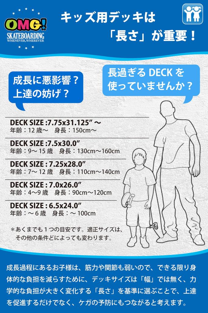 Elite Skateboard Blank Wood Solid Color 1 OMG! Deck, Grain, (7.75 Natural, Deck)