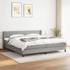 3129657 vidaXL Divan Bed with Mattress Light Grey 200x200cm Fabric