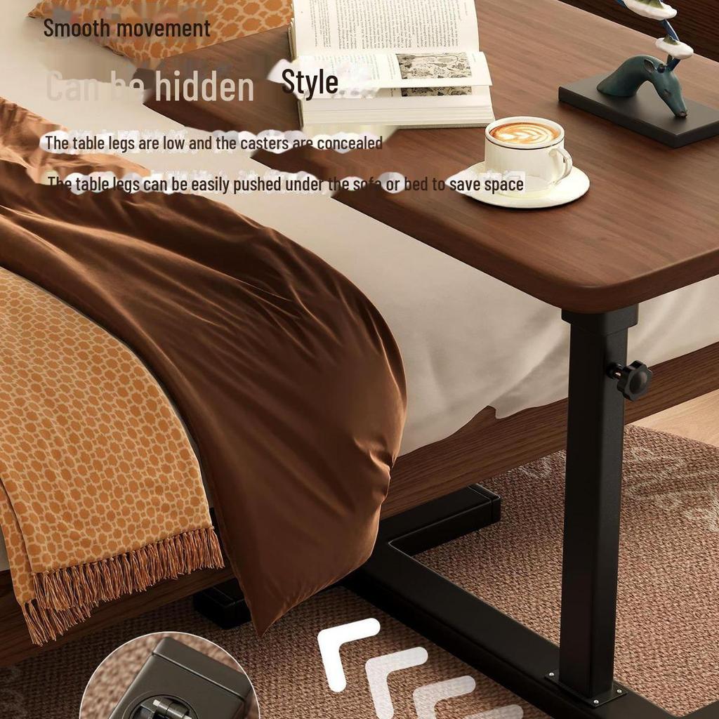 Foldable Mobile Desk: Bedside, Sofa, or Study Table for Living Room or Bedroom.