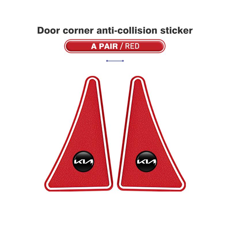 ACZ2 For KIA 2Pcs Car Door Corner Protective Cover Anti-collision Stickers Auto Accessories Stinger Optima Cerato Soul Venga Forte