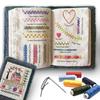 DIY Stitch Book,Embroidery Sewing Book for Beginners,Easy-to-Follow Embroidery Patterns,Sewing Books for Beginners Adult, Gift for Embroidery Lovers