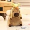 Cartoon Cute Turn Into Capybara Doll Plush Toy Kapibara Doll Children Accompany Soothing Doll