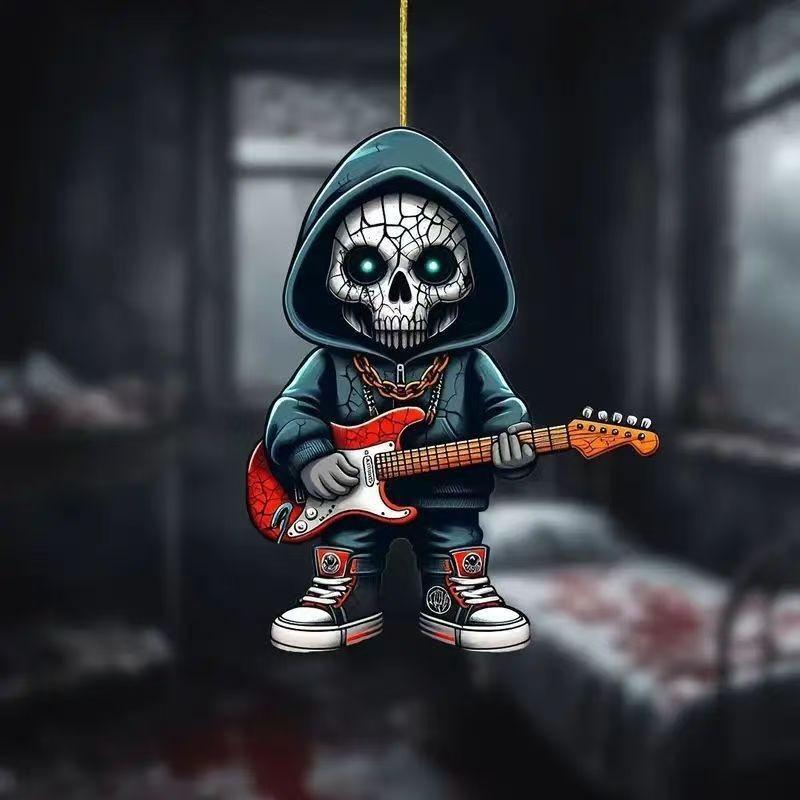 Skeleton Halloween Car Hanging Decoration Acrylic Material Car Interior Styling