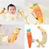 Infant Comforting Doll Toy Carrot/Banana Shaped Hand Grip Sensory Development Aid for Crib Strollers Travel Use
