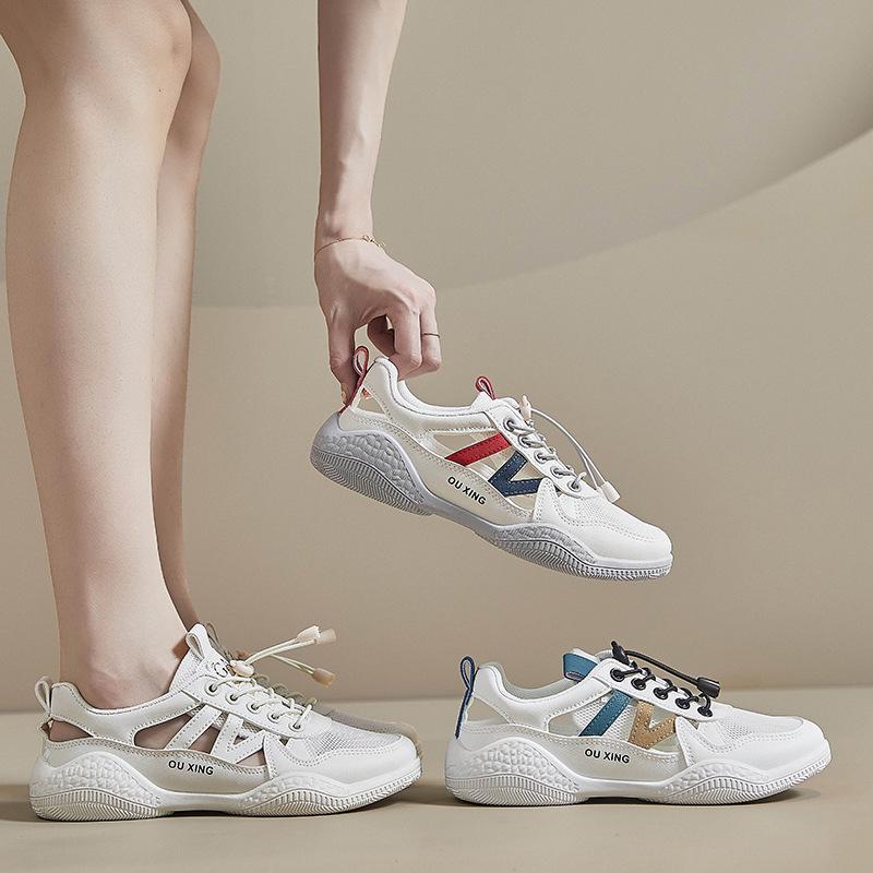 Breathable Little White Shoes Student Korean Version of Female Tide Summer New Mesh Board Shoes Street Shooting Sports Shoes HY101