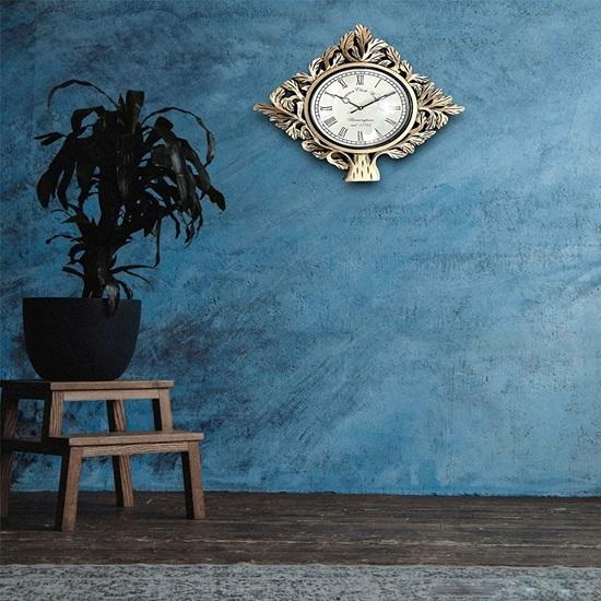 Настенные часы из дерева 41,91 см в стиле ретро из дерева для дома, гостиной, спальни, офиса, декора