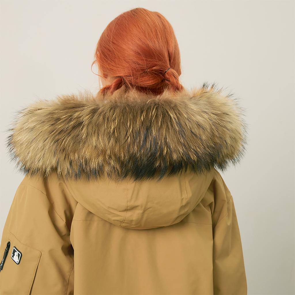 Новый пуховик MLB Boston Red Sox Basic Collection FW24 Унисекс Верблюжий 3ADJB1346-43CAS