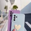 A 15 25 35 55 Love Heart Lanyard Silicone Case For Samsung Galaxy A15 A25 A35 A55 A14 A24 A34 A54 5G A04s Camera Cover A53 A52
