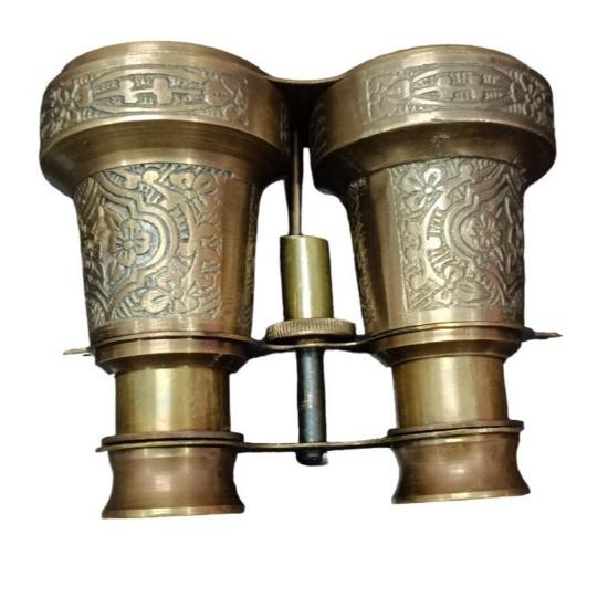 Винтажный латунный бинокль с тиснением, подзорные трубы, морской бинокль, оперные очки, пасхальный подарок, день святого валентина, день рождения, домашний декор