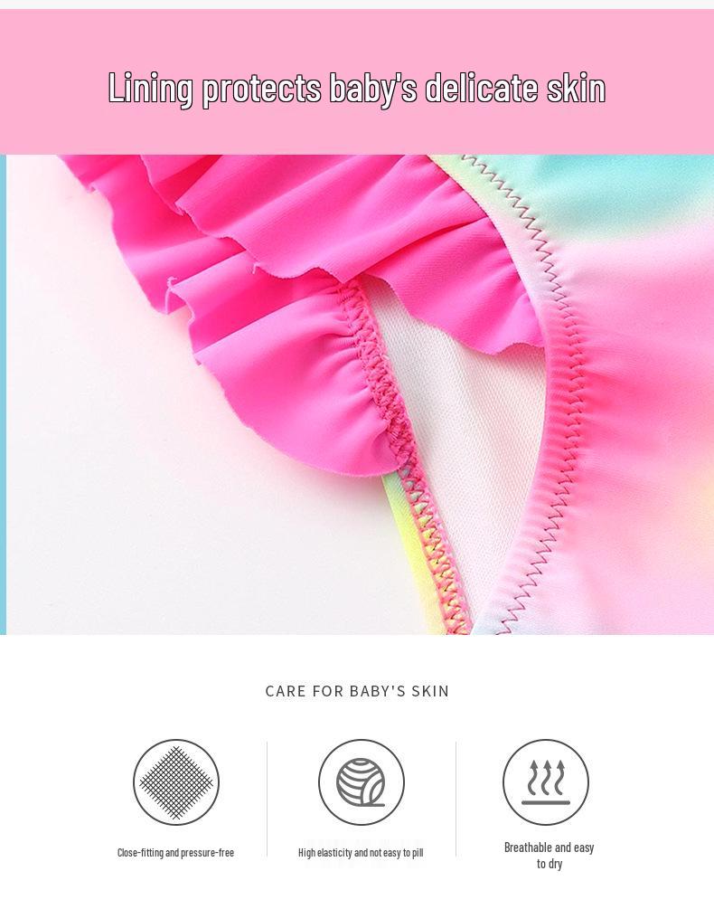 2025 Cross-border Girls' Unicorn One-Piece Swimsuit - Sexy Baby Bikini Swimwear for Children (S, M, L)