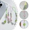 Lucky Clovers Beaded Phone Charm Versatile Lucky Clovers Phone Chain Acrylic Alloy Bead Decors for Bags & Wallets