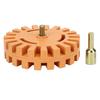 4 Inch Decal Remover Eraser Wheel For Power Drill Attachment Rubber Rubber Eraser Wheel for Drill Knobby Slotted Edge