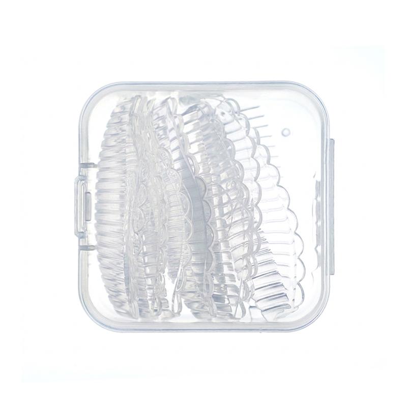 4 Pairs Lace Perm Eyelash Extensions Silicone Pads Self-Adhesive Striped Gaskets Professional Eyelash Perming Tool 4 Color