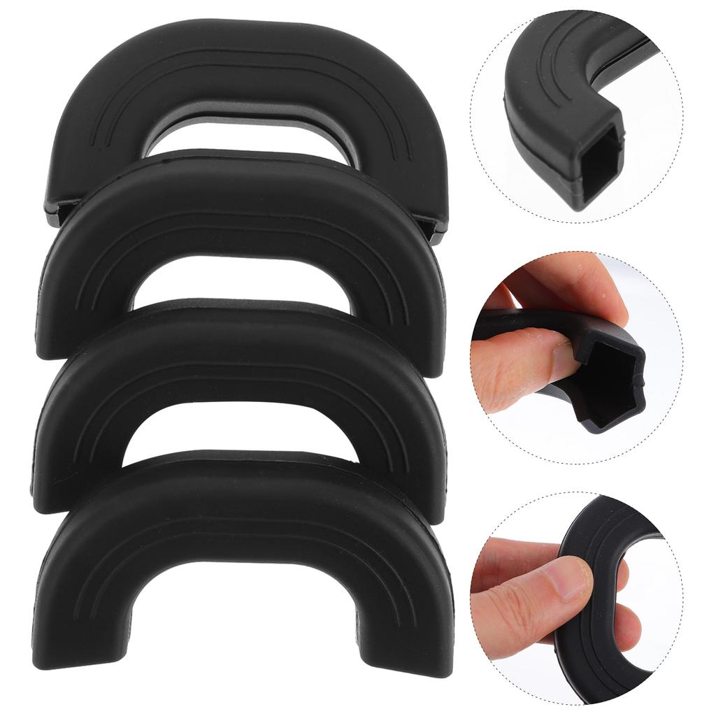 4pcs Silicone Anti Scald Pot Handle Protectors Non Slip Wok Pan Holder Pot Heat Resistant Covers Handle Sleeves For Pan Soup
