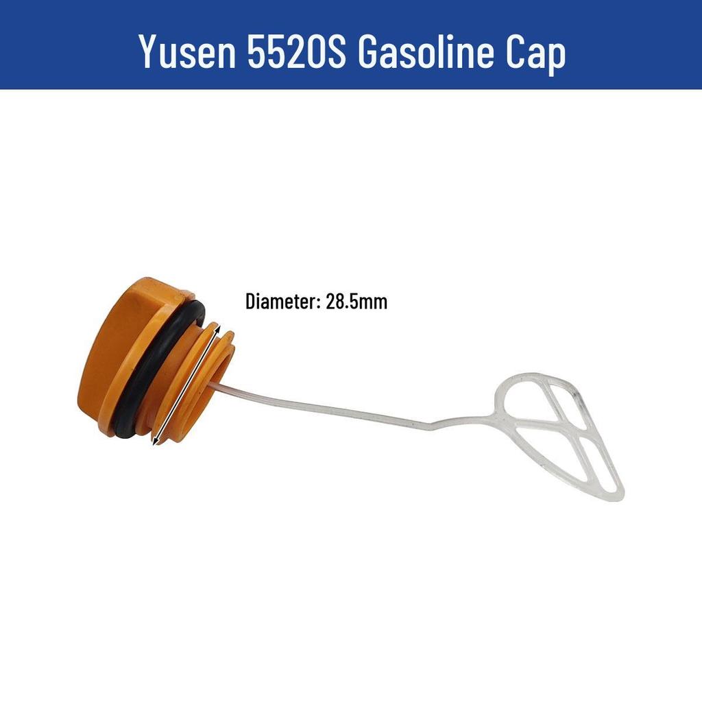 Запчасти для бензопилы Yusen 5520: Цилиндр, Карбюратор, Сцепление, Ведущий диск, Ручной стартер, Катушка зажигания, Воздушный фильтр.