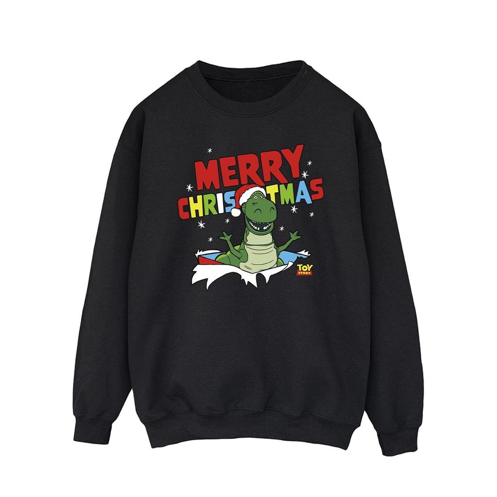 Disney Mens Toy Story Rex Christmas Burst Sweatshirt