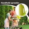 Hand Spreader 2L Fertilizer Spreader Scoop Included Ice Melt Shaker with Handle Adjustable Opening Sizes Deicer Dispenser