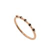 UNI.J Spinel Sleek Pave Rose Gold Ring Ir261
