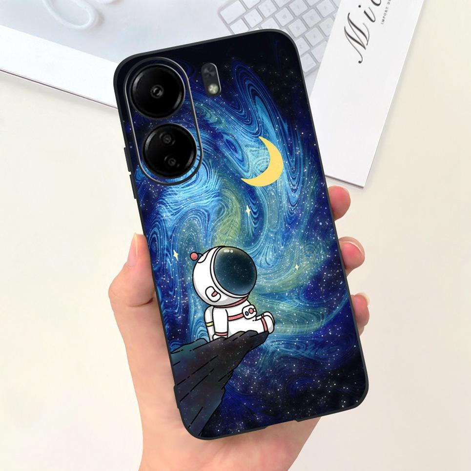 Для Xiaomi Redmi 13C 12C 10C 4G Чехол Крутой Стиль Узор Дракона Задняя Крышка Мягкий Роскошный Силикон Для Redmi12C 10 C Redmi13C Чехол