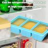Силиконовый поднос для заморозки с крышкой, 3-секционная силиконовая форма для заморозки супов, соусов, кубиков льда без бисфенола А